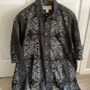 NWT MENS Johari West Hawaiian Button Down SS Shirt Size 3XLT